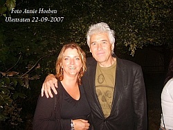 Golden Earring guitarist George Kooymans backstage September 22 2007 Ulestraten - RockU 2007 festival